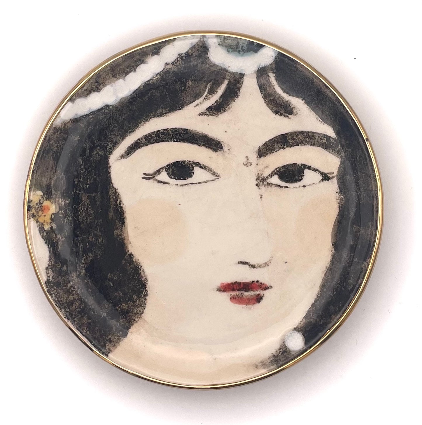Assiette Femme Qajar