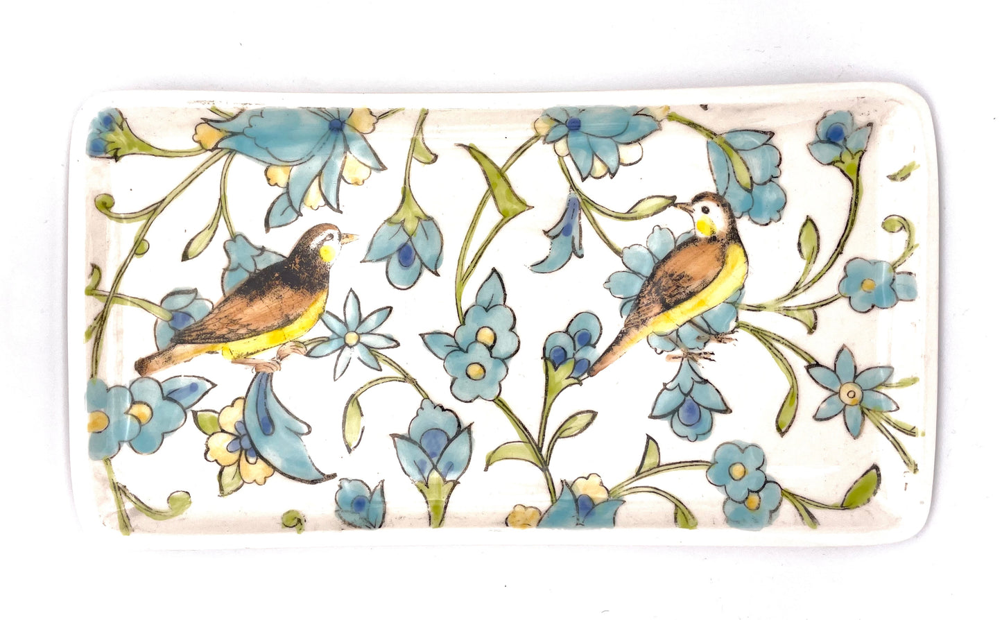 Grand Plateau Oiseau Bleu