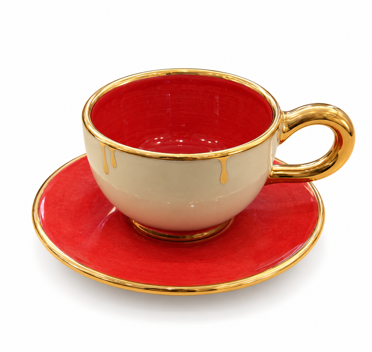 Tasse à café colorée – Rouge