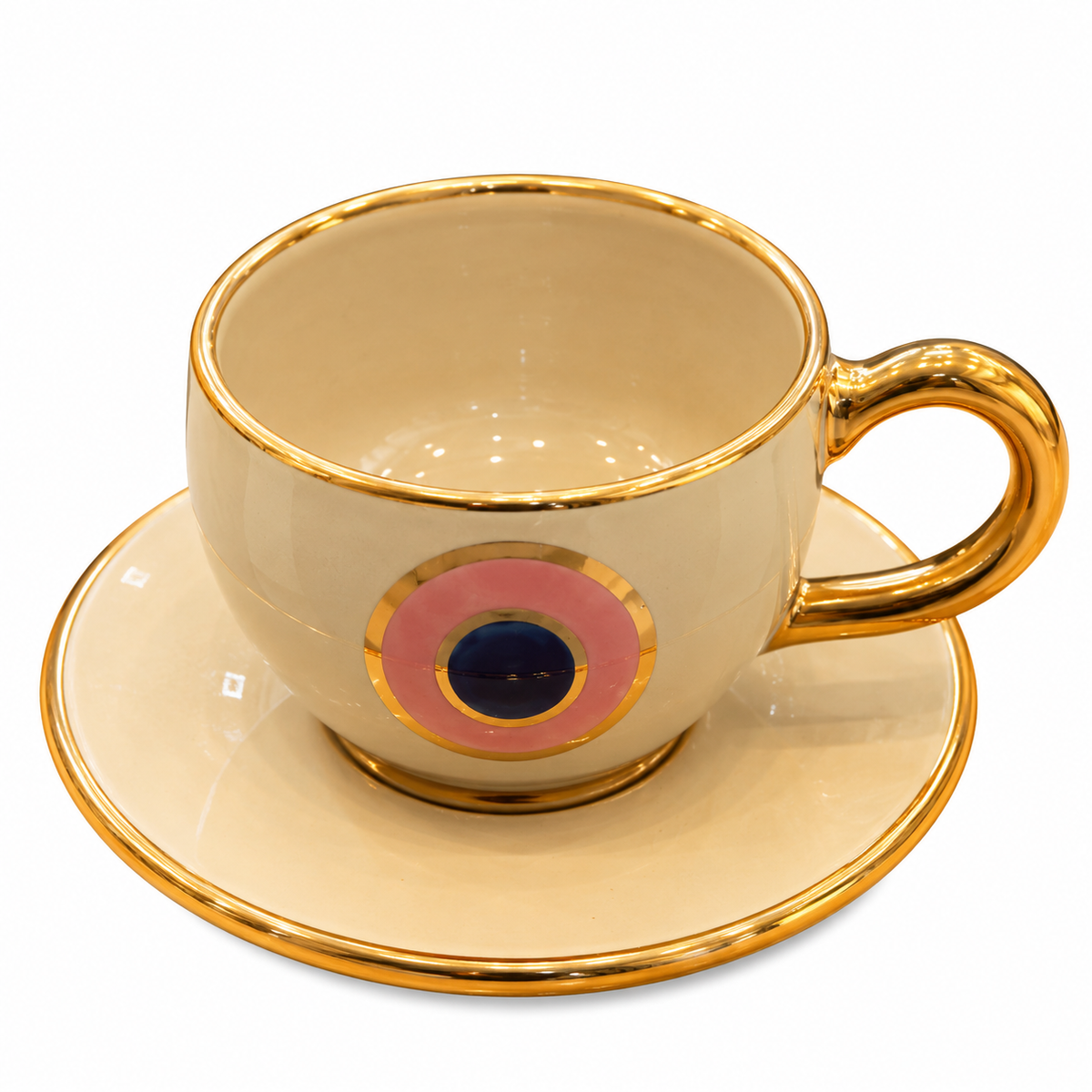 Tasse à café colorée – Œil