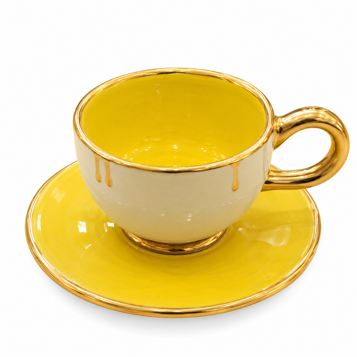 Tasse à café colorée – Jaune