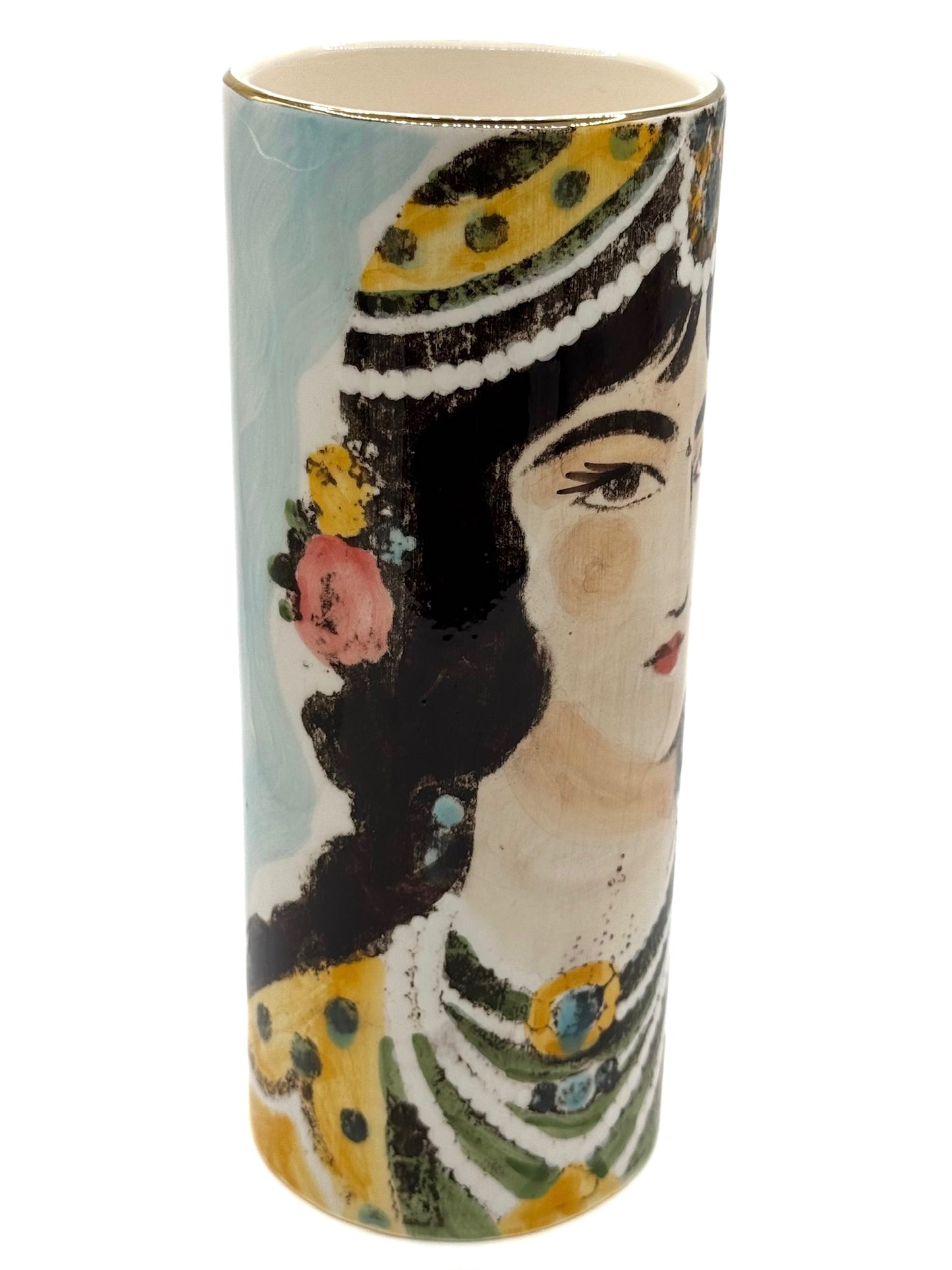 Vase Femme Qajar